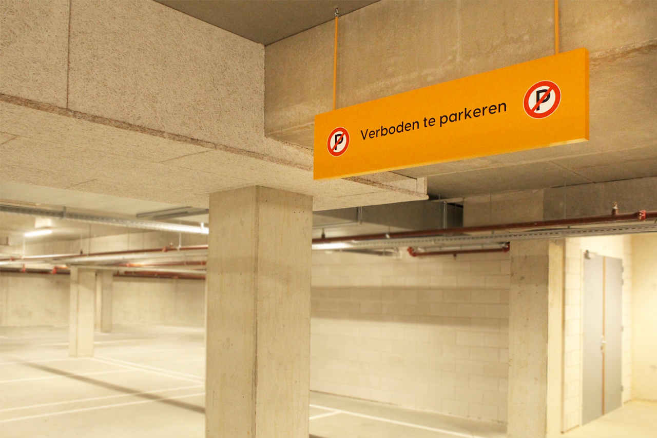 Parkeergarage Nieuw West parkeerverbod | Groeneveld Sign Systems